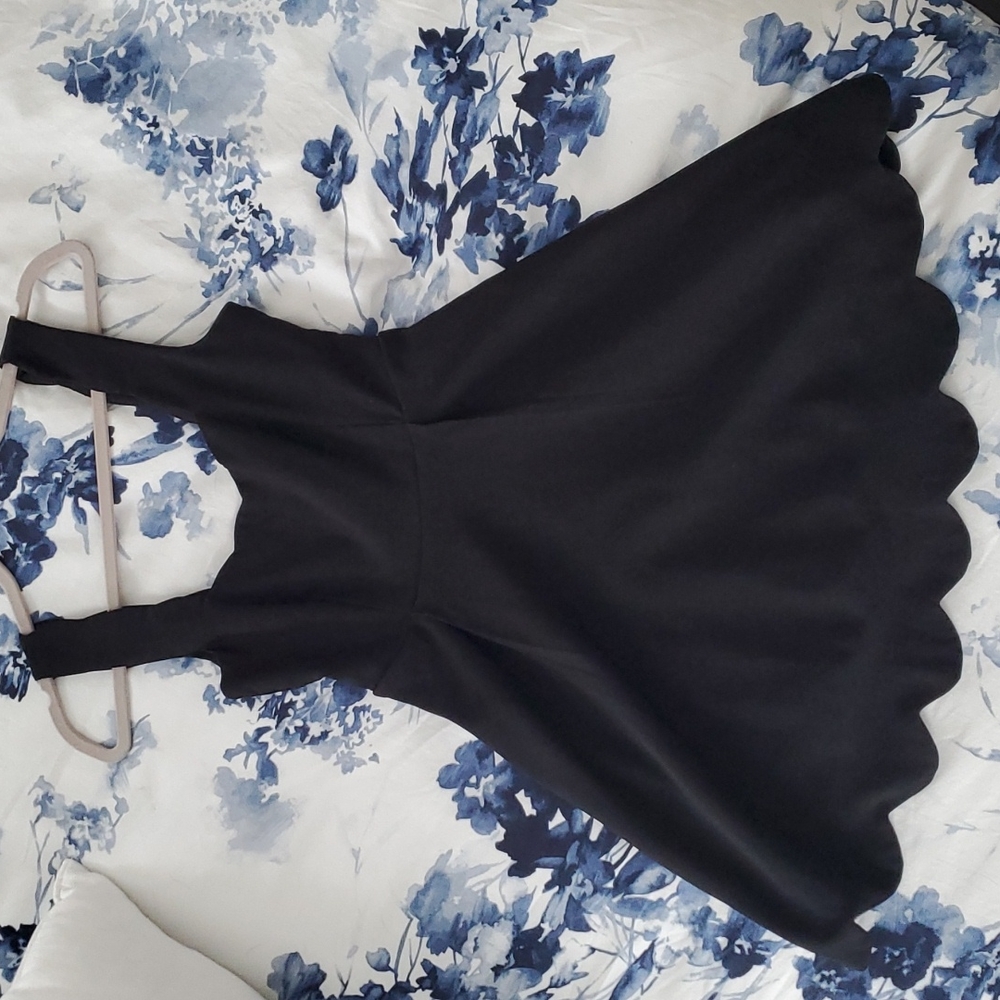 Black nasty gal skater dress. Worn once!